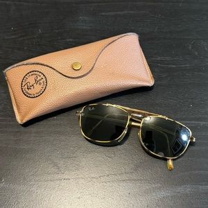 Vintage Raybans with Tortoiseshell details - 80s vintage Ray Ban sunglasses